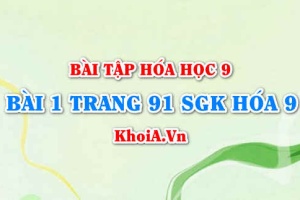 Bài 1 trang 91 SGK Hoá 9: Tính chất hóa học của axit cacbonic H2CO3 và muối Cacbonat